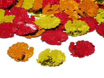 Turkey Confetti, Embossed